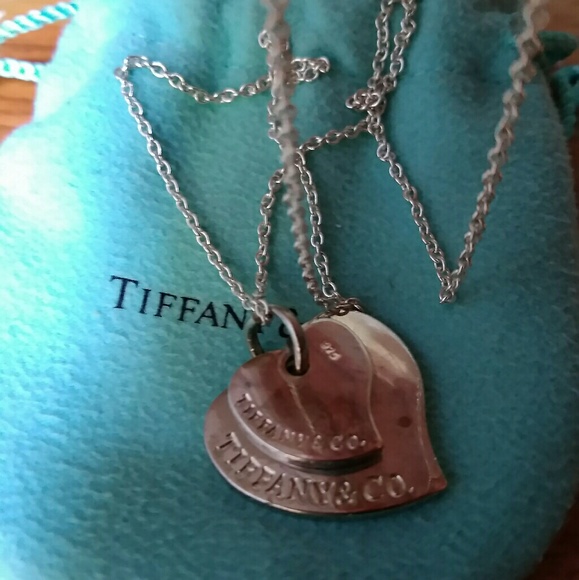 Tiffany  & co.double heart - Picture 2 of 8